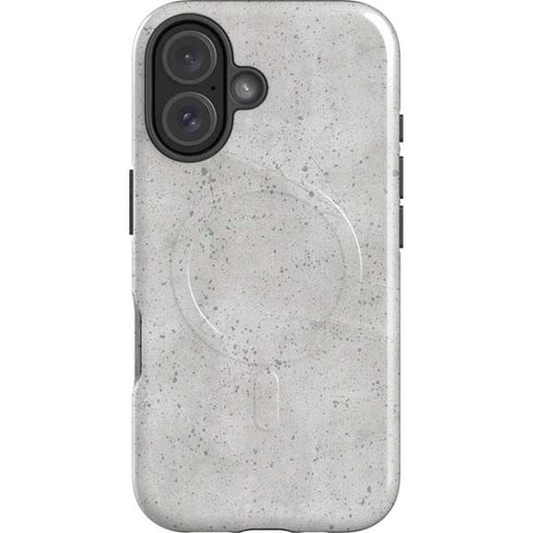 Light Grey Concrete iPhone 16 Plus Magsafe Impact Case